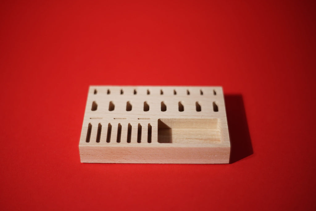 USB stick and SD card holder for filmmakers, made of beautiful beech wood